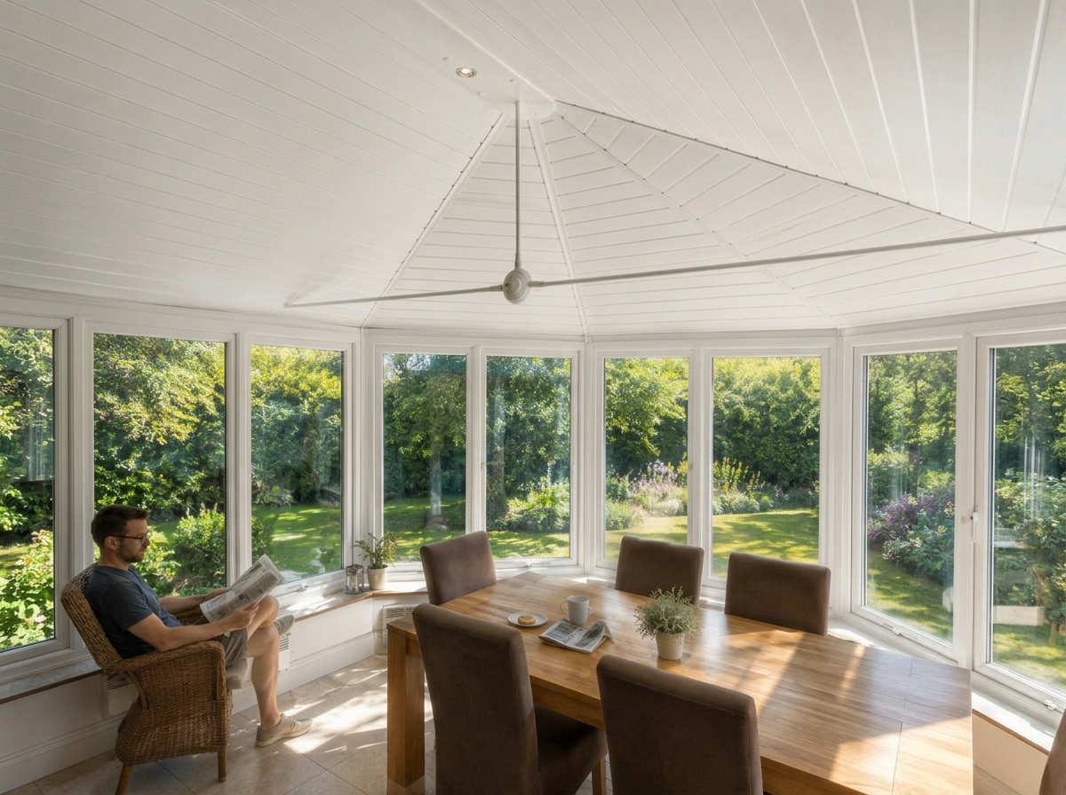 White UPVC insulated ceiling finish