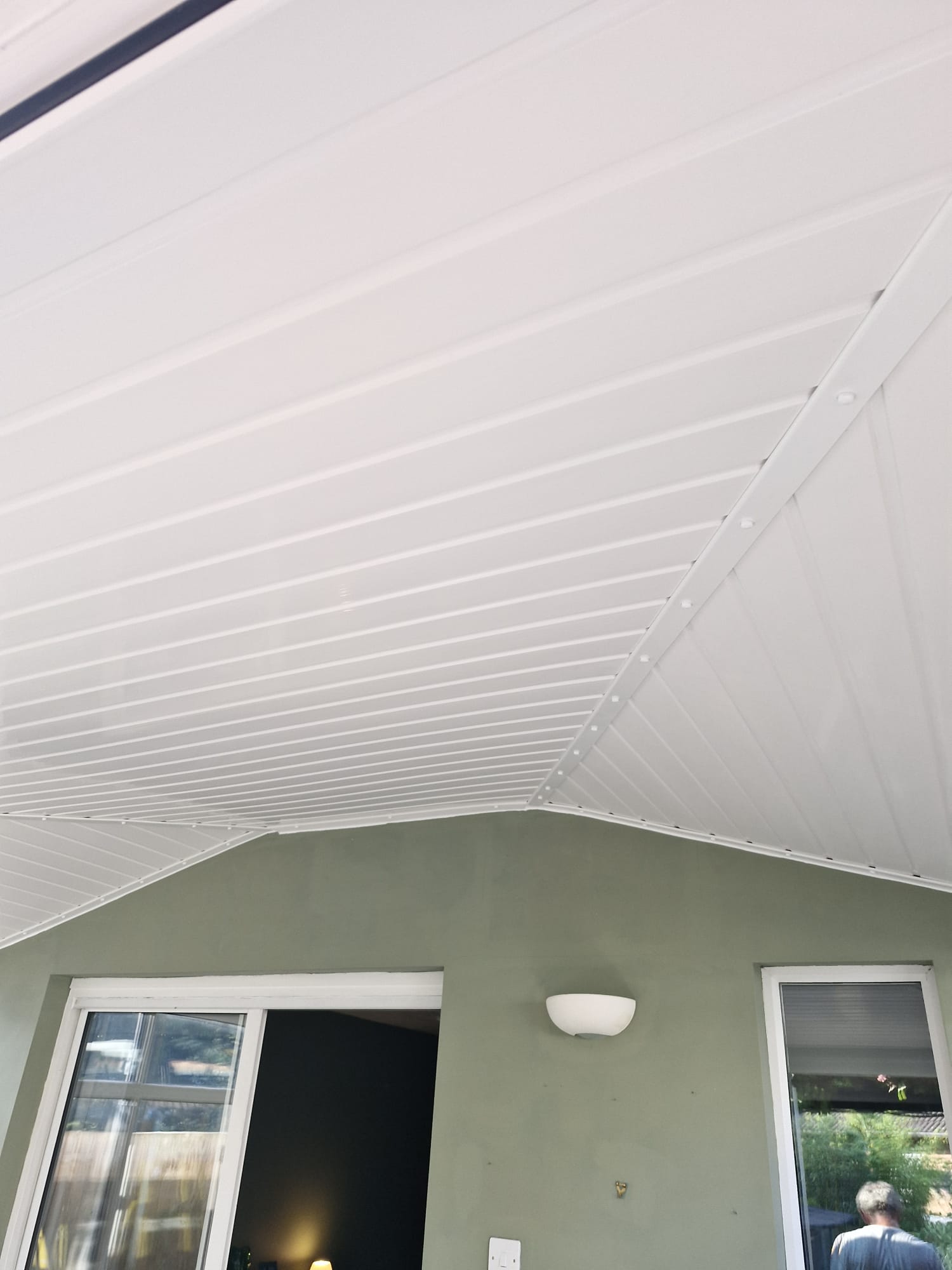 UPVC Conservatory Ceiling, Great Holm, Milton Keynes conservatory ceiling after SnugRoof insulation