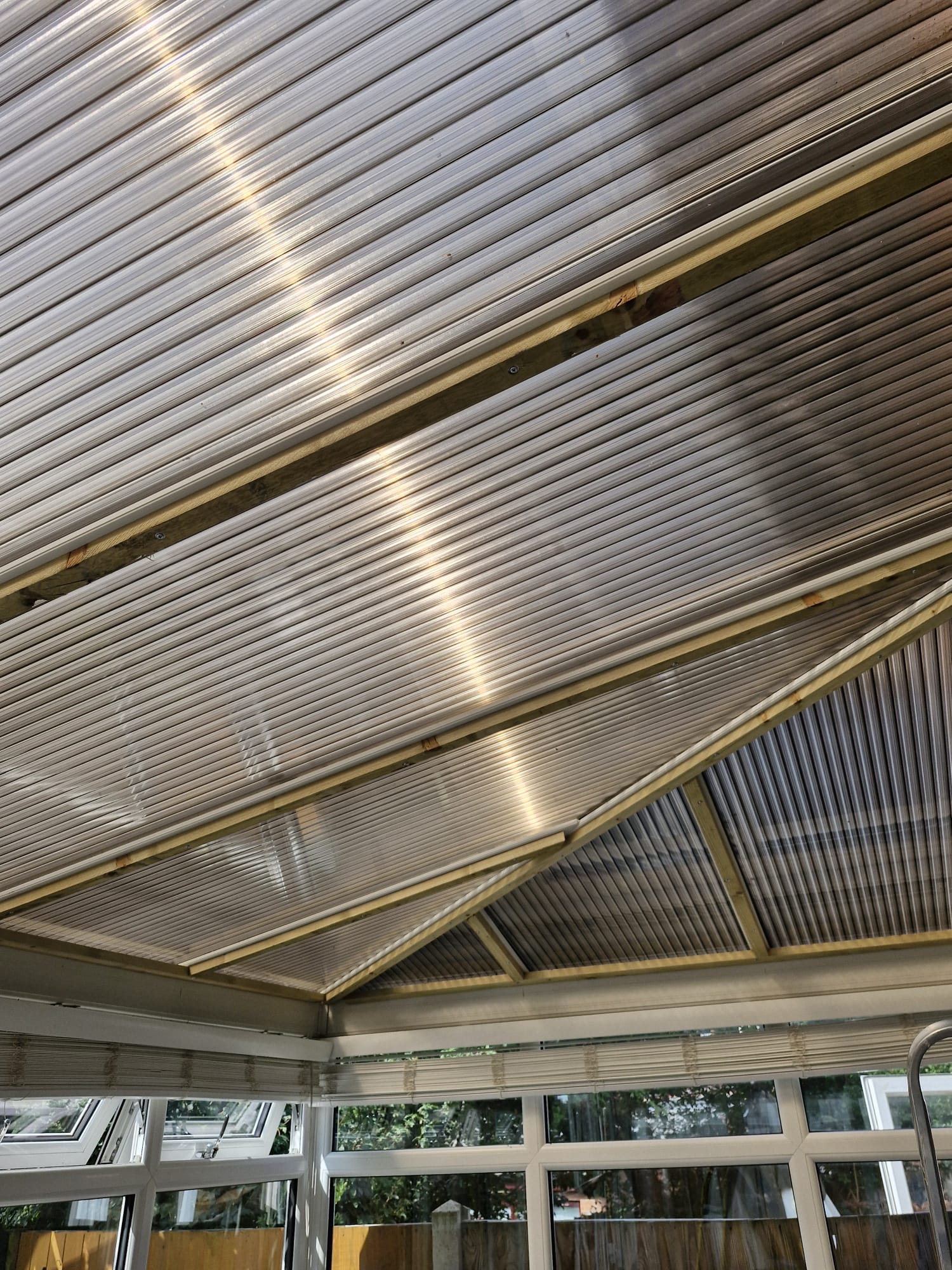 UPVC Conservatory Ceiling, Great Holm, Milton Keynes conservatory interior before insulation