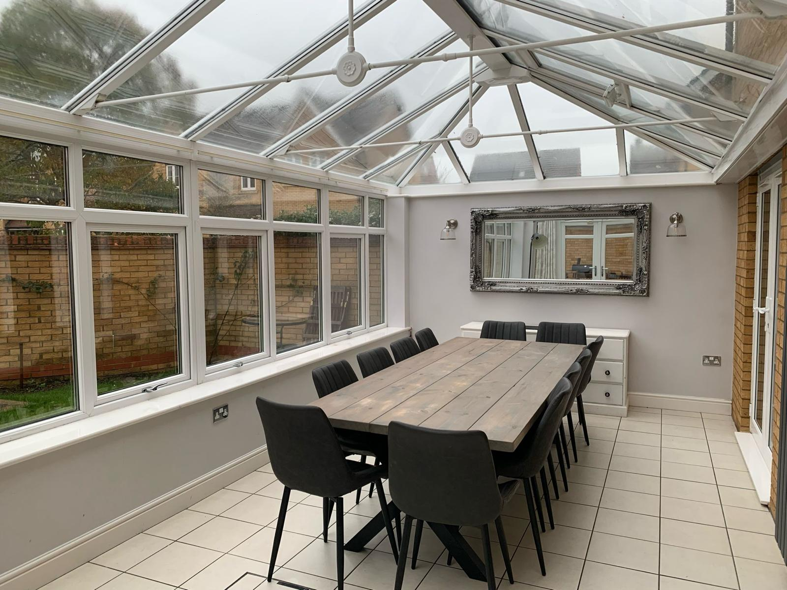 Conservatory Transformation, Milton Keynes conservatory interior before insulation