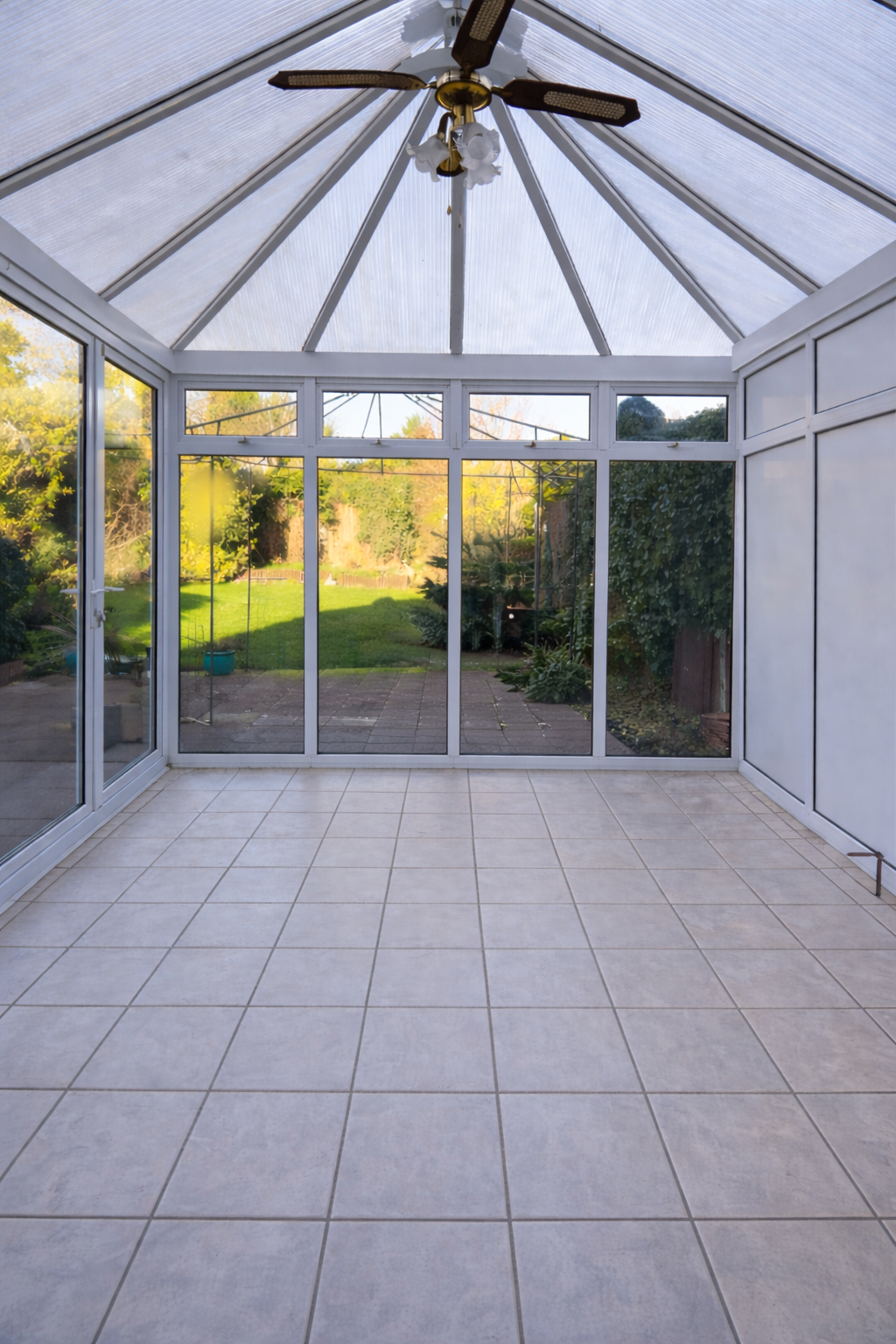 Victorian Conservatory Transformation, Bedford conservatory interior before insulation
