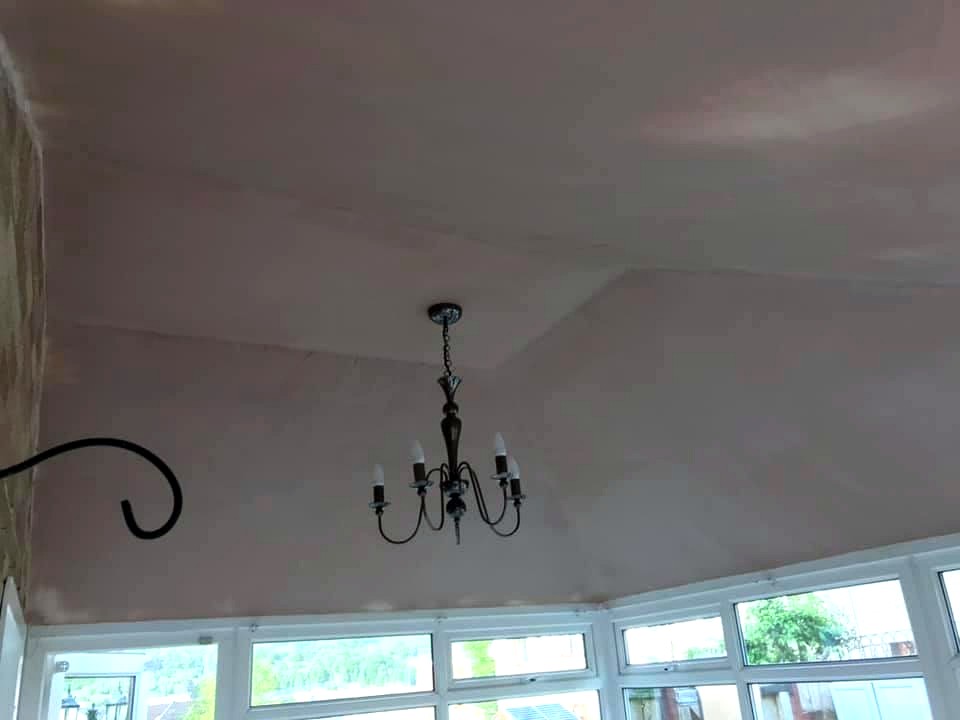 Victorian Conservatory Transformation, Luton conservatory ceiling after SnugRoof insulation